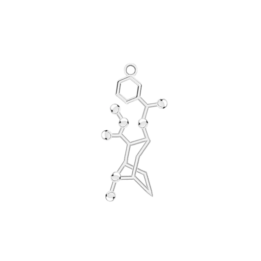 Cocaine Molecule Necklace