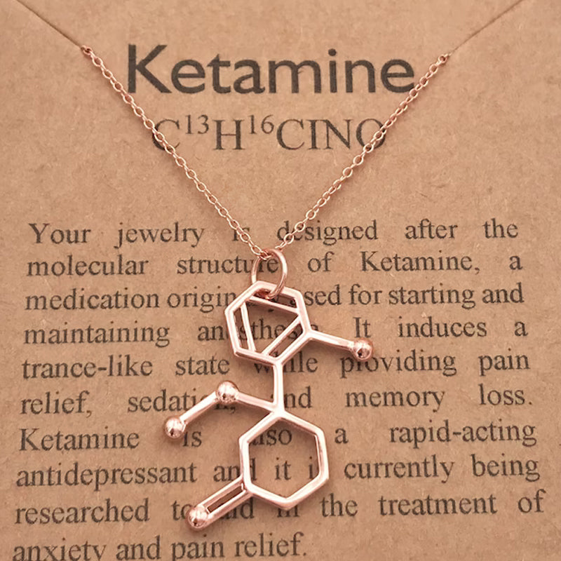 Ketamine Molecule Necklace