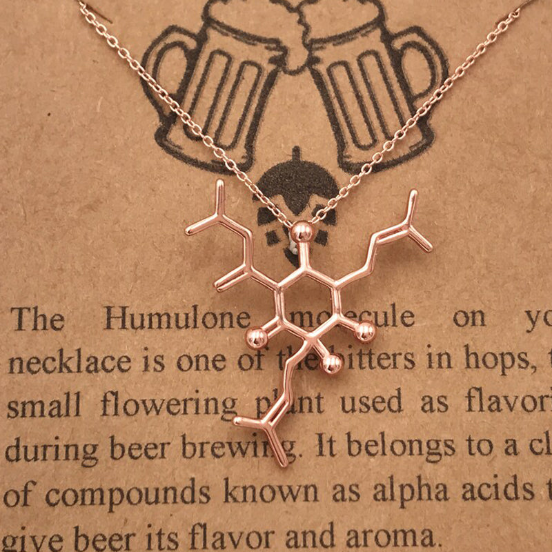 Beer Molecule Necklace - Humulone Molecule