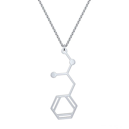 Meth Ice Crystal Clear Molecule Necklace