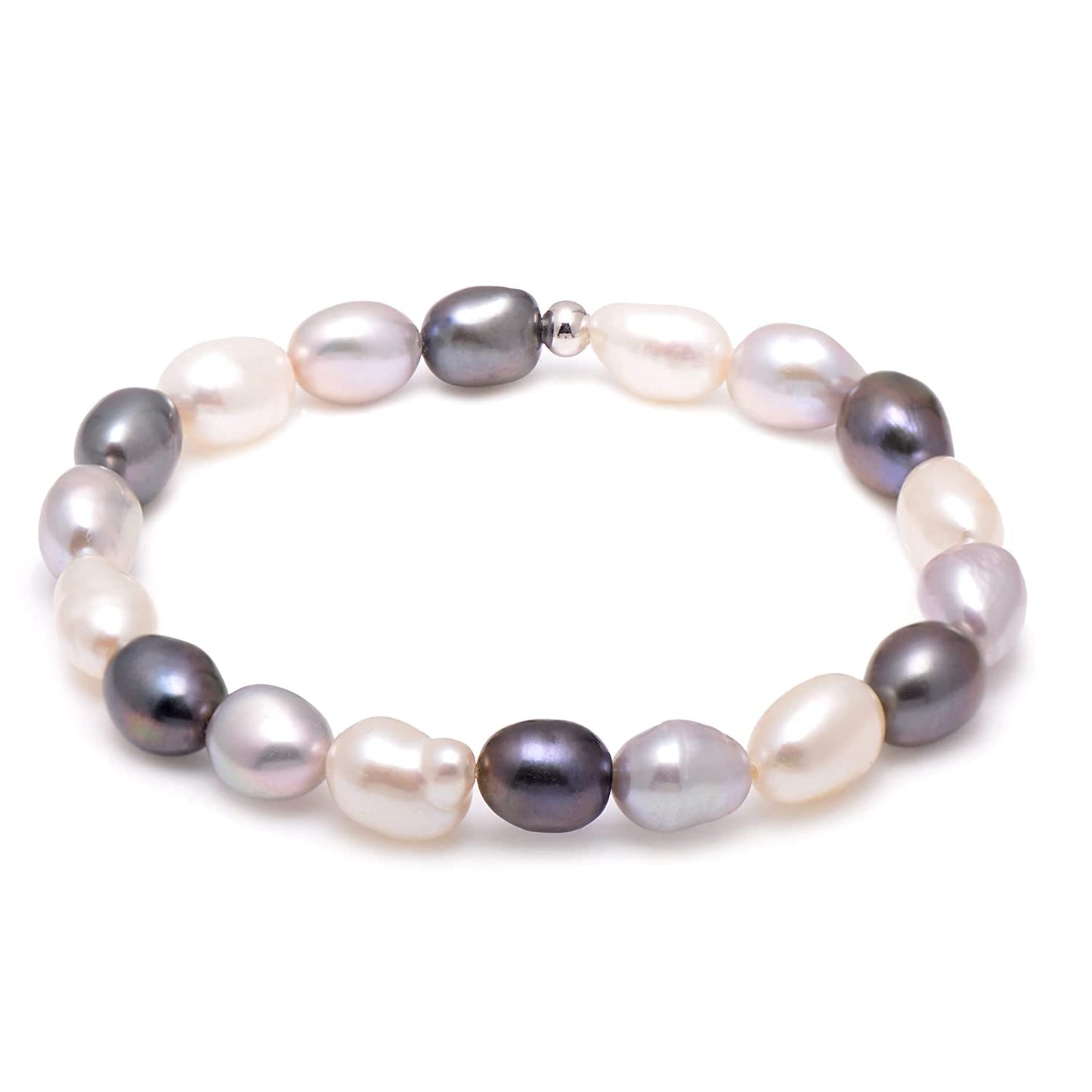 Cultured Freshwater Baroque Pearl Stretch Bracelet 8-9MM