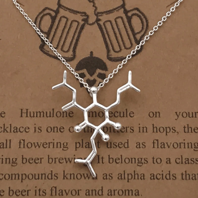 Beer Molecule Necklace - Humulone Molecule