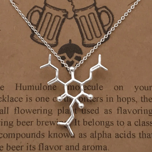 Beer Molecule Necklace - Humulone Molecule