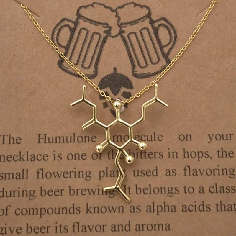 Beer Molecule Necklace - Humulone Molecule