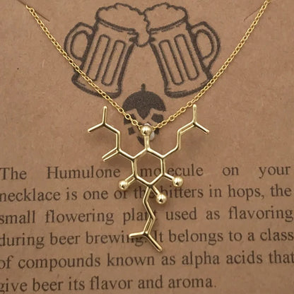 Beer Molecule Necklace - Humulone Molecule