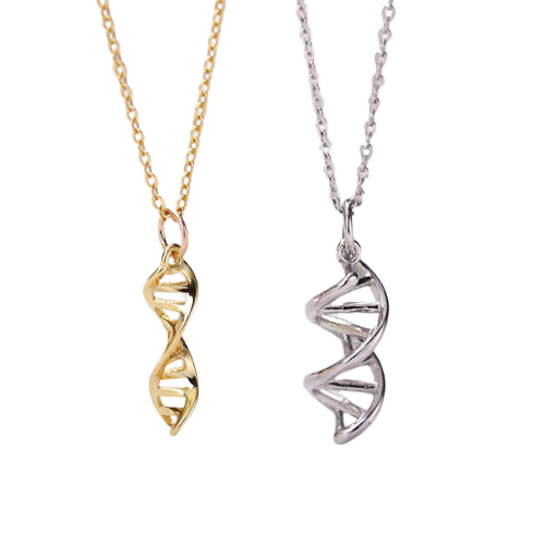 DNA Molecule Necklace or Earrings