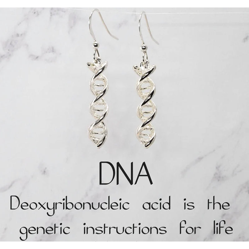 DNA Molecule Necklace or Earrings