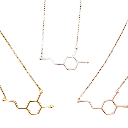 Dopamine Molecule Necklace