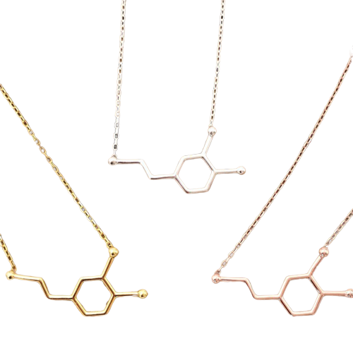 Dopamine Molecule Necklace