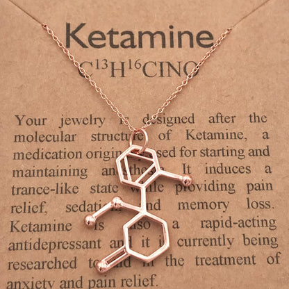 Ketamine Molecule Necklace