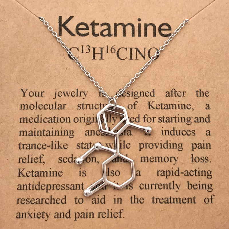 Ketamine Molecule Necklace