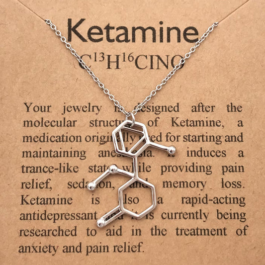 Ketamine Molecule Necklace