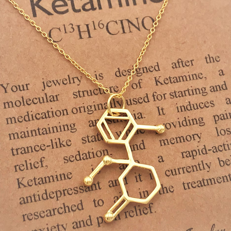 Ketamine Molecule Necklace
