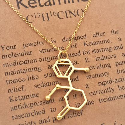Ketamine Molecule Necklace