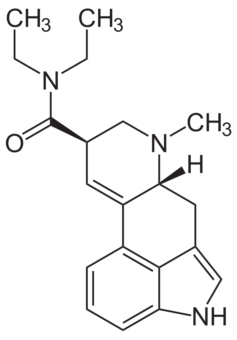 LSD, Acid, Doses, Window Pane, D-Lysergic Acid Diethylamide Molecule T-Shirt, Tank, Hoodie