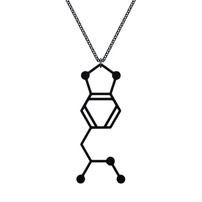MDMA Ecstasy Molecule Necklace