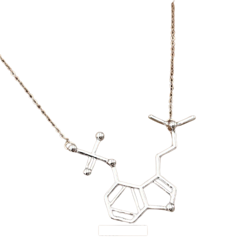 Psilocibin Molecule Magic Mushroom Necklace