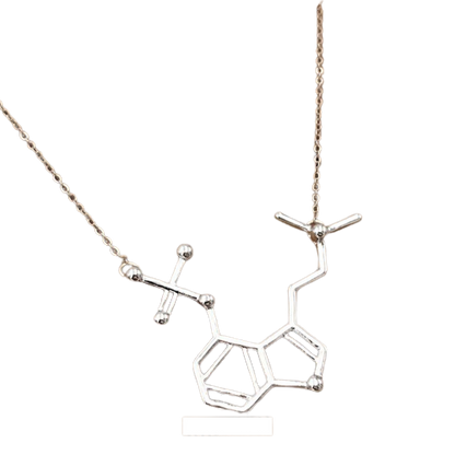 Psilocibin Molecule Magic Mushroom Necklace