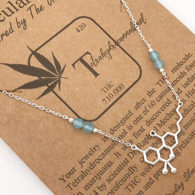 THC Molecule Necklace