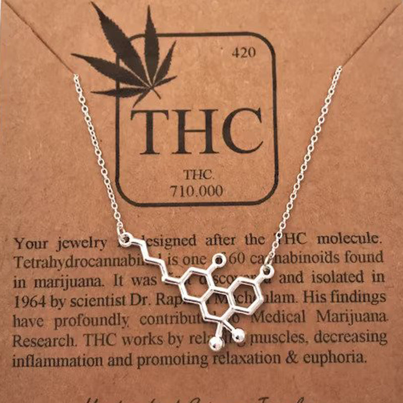 THC Molecule Necklace