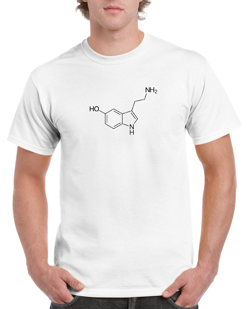 Serotonin the Happiness Molecule T-Shirt, Tank, Hoodie