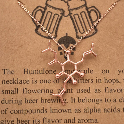 Beer Molecule Necklace - Humulone Molecule
