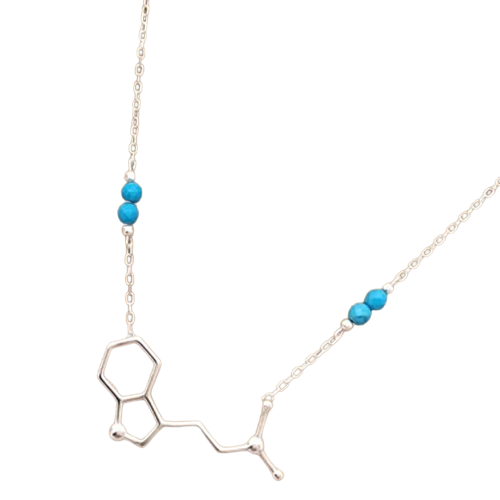 DMT Molecule Necklace - The Spirit Molecule, N-Dimethyltryptamine