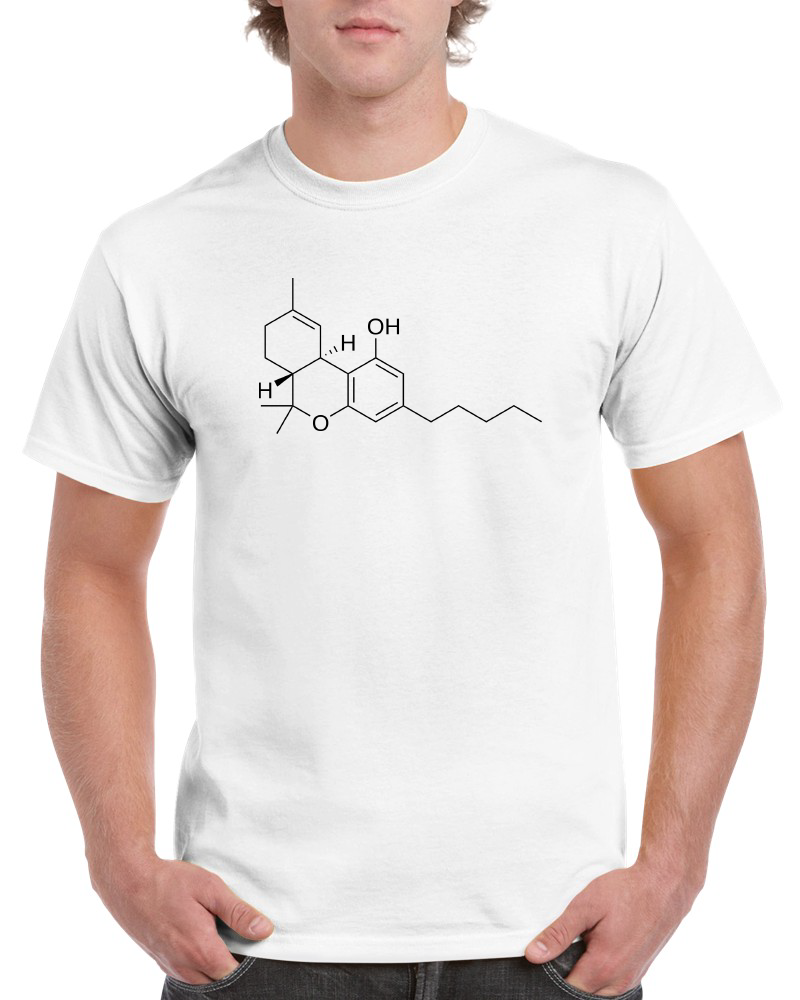THC Weed MJ Marijuana Molecule T-Shirt, Tank, Hoodie