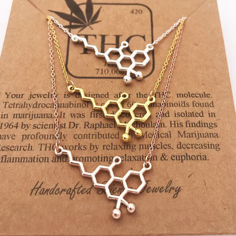 THC Molecule Necklace