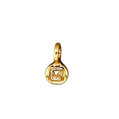 Oxycodone charm M30 14K gold necklace pendant