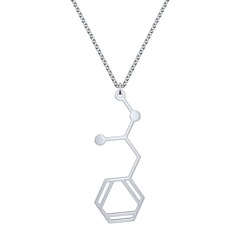 Meth Ice Crystal Clear Molecule Necklace