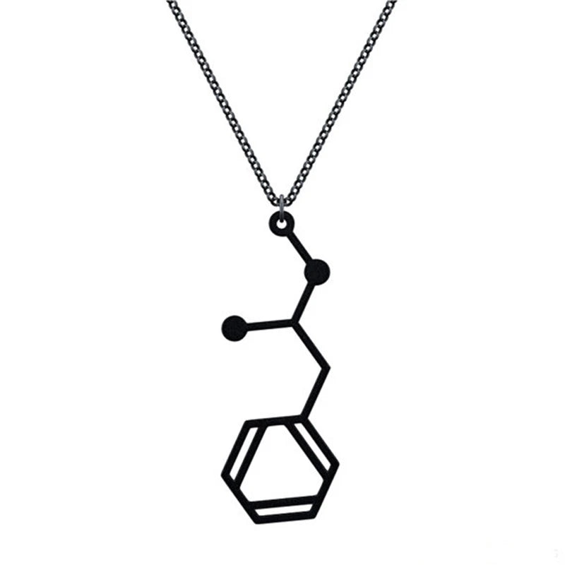 Meth Ice Crystal Clear Molecule Necklace