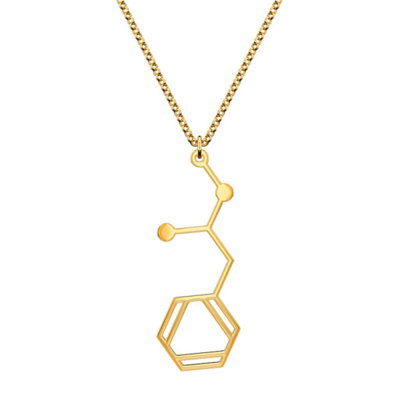 Meth Ice Crystal Clear Molecule Necklace