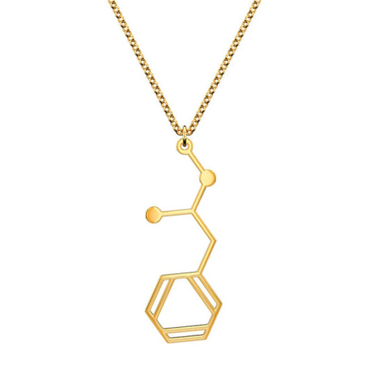 Meth Ice Crystal Clear Molecule Necklace