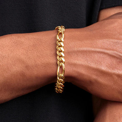 Figaro Chain Bracelet - 8MM
