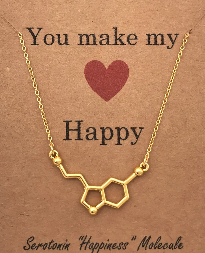 Serotonin Molecule Necklace or Bracelet - The Happy Molecule