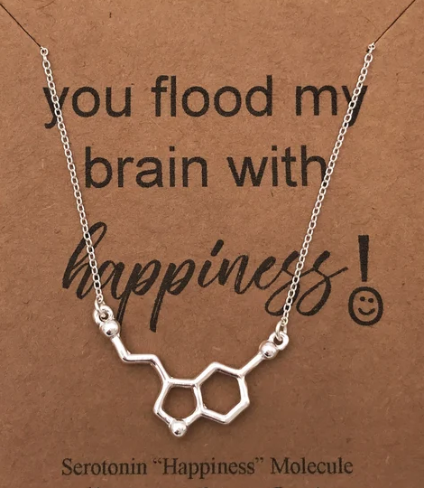Serotonin Molecule Necklace or Bracelet - The Happy Molecule