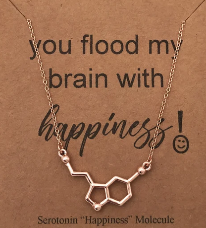 Serotonin Molecule Necklace or Bracelet - The Happy Molecule