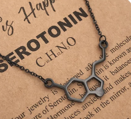 Serotonin Molecule Necklace or Bracelet - The Happy Molecule