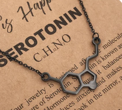 Serotonin Molecule Necklace or Bracelet - The Happy Molecule
