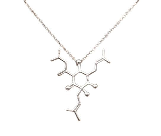 Beer Molecule Necklace - Humulone Molecule