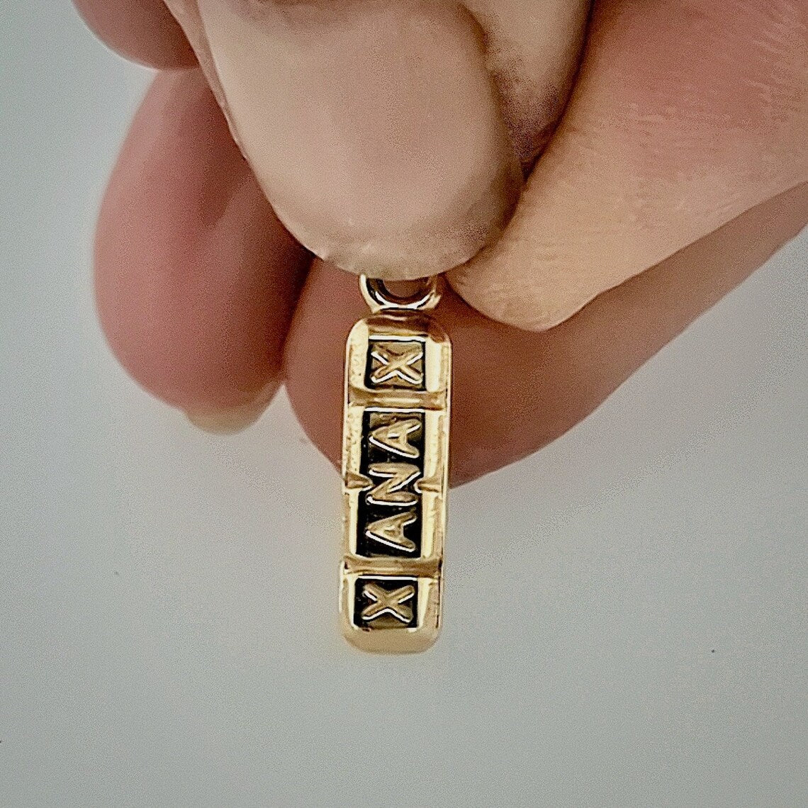 2mg Xanax Bar, Benzodiazepine 14K Gold or Sterling Silver Pendant Charm Necklace or Earrings
