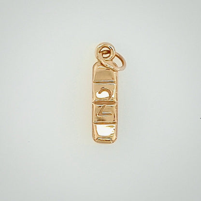 2mg Xanax Bar, Benzodiazepine 14K Gold or Sterling Silver Pendant Charm Necklace or Earrings