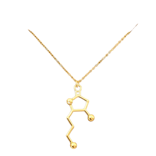 Bourbon Whiskey Alcohol Molecule Necklace