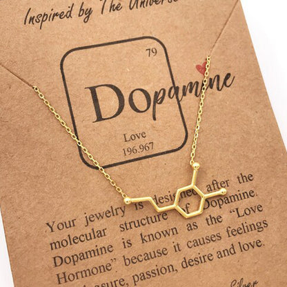 Dopamine Molecule Necklace